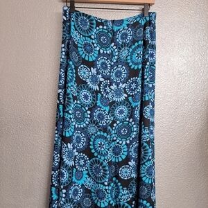Croft & Barrow Mandelay Flared Midi Skirt   Size 10